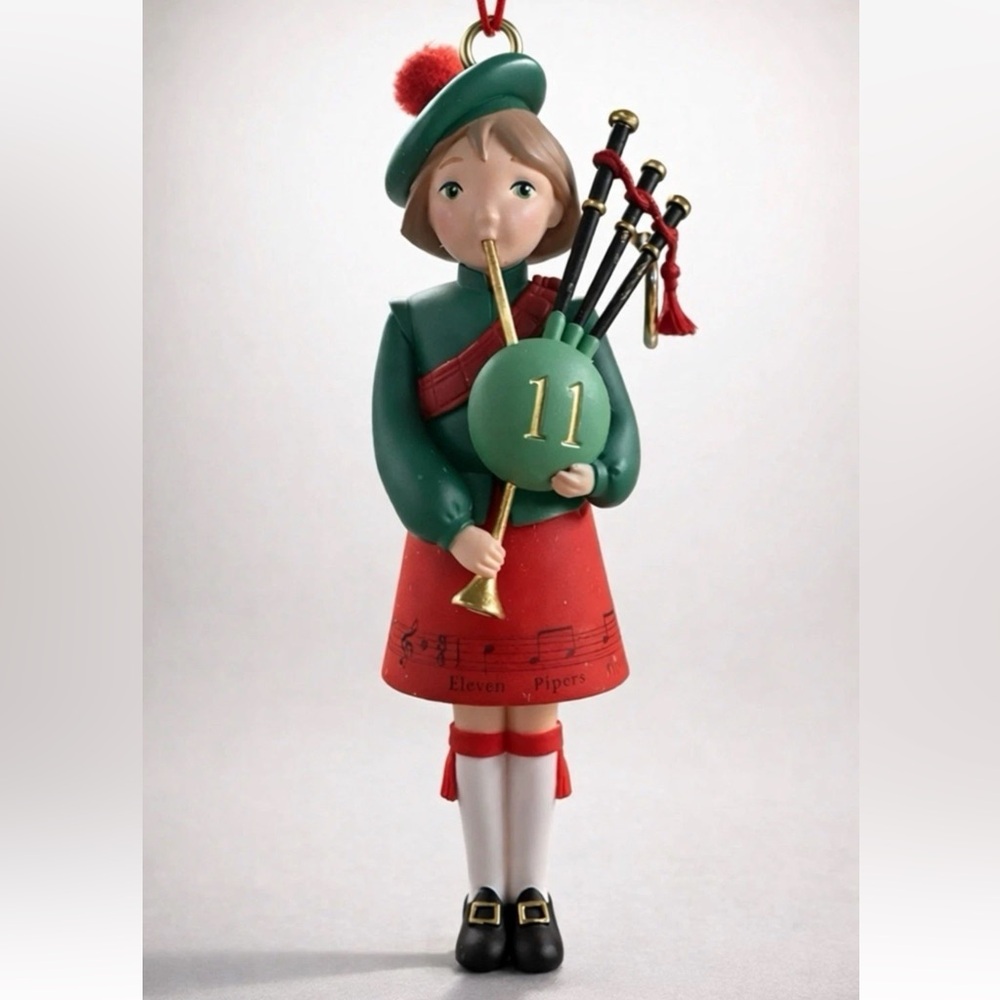 Hallmark Keepsake 2021 Twelve Days Of Christmas Eleven Pipers Piping Ornament